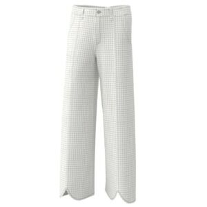 A. Putnam NWT Tulip Pant Womens 6 Birch Check Beige Golf Plaid